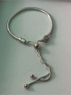 Pandora Sterling Silver Adjustable Slider Bracelet in Silver